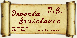 Davorka Čovičković vizit kartica